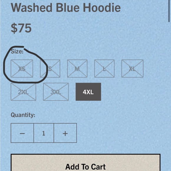 Taylor Swift Eras Tour XS Washed Blue Hoodie Authentic New - Picture 7 of 7